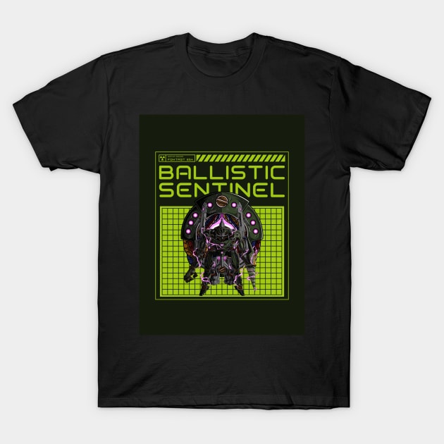 BALLISTIC SENTINEL T-Shirt by AladdinHub